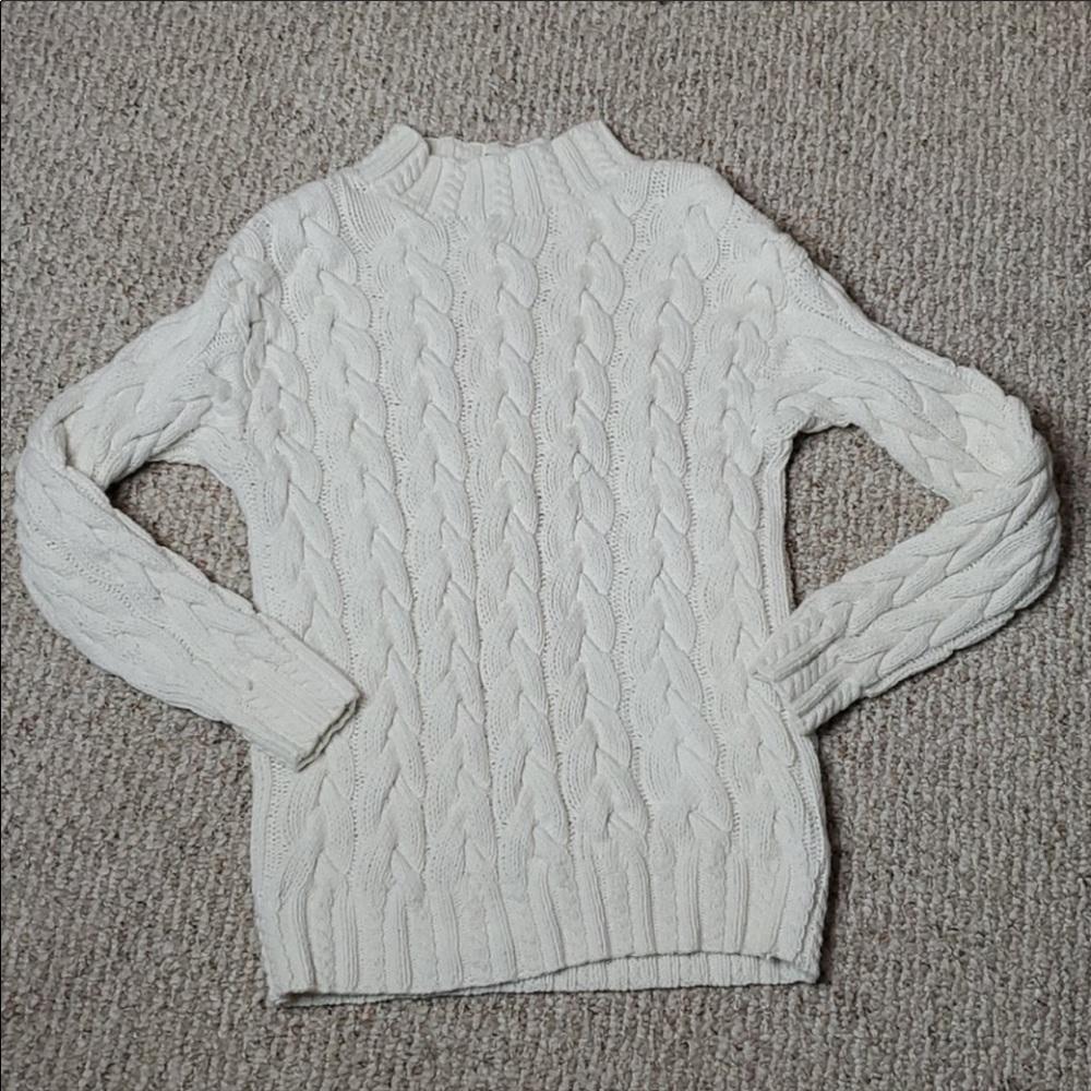 Liz Claiborne Liz Sport Cable Knit Sweater Sz M